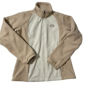 The North Face Women’s Khumbu Fleece Jacket Gray Tan Size Medium